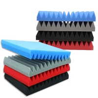 Panneaux acoustiques autocollants en mousse de polyuréthane à fentes triangulaires, insonorisants, 30 x 30 x 5 cm, lot de 12 pour studio