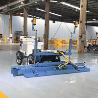 Robot de nivellement laser pour béton Jiubang haute efficacité 35,5 kW avec moteur Leica/Trimble, précision laser 1,5 mm et flèche télescopique