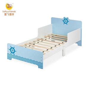 Toffy & Friends Cama Infantil con Protección Contra Caídas MDF Blanco/<span class=keywords><strong>Azul</strong></span> Diseño Náutico - Product Image 1