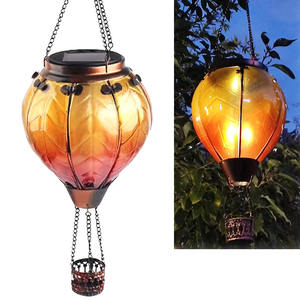 הוביל גן עמיד למים מחוץ לפטיו חיצוני מעוטר צהוב חם בלון אורות שמש תליית בקרת קול פנס - Product Image 5