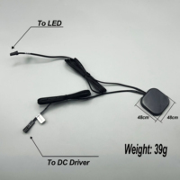 Interruptor Táctil Inteligente de 60W 12V 5A con Conector SM para Luces LED de Gabinete de Menos de 25MM, Sensor Táctil de Mármol