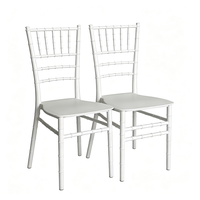 Chaise Chiavari Blanche Empilable en Gros pour Hôtels et Banquets – Approvisionnement en Vrac pour la Location d'Événements