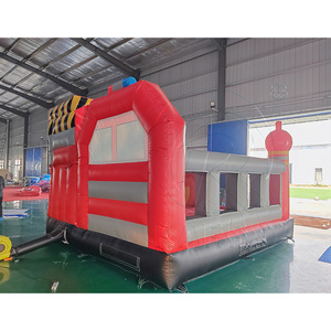 Château gonflable de <span class=keywords><strong>camion</strong></span> de pompiers à succès, château gonflable avec toboggan, château gonflable pour enfants - Product Image 3