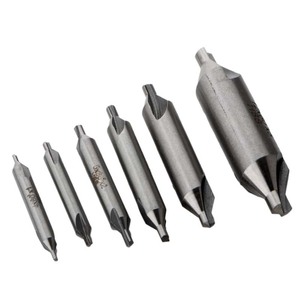 Center Drill Bit Set 6pc High-Speed Steel A Type 12mm Shank For Drilling Carbon Steel Precision Chamfering Cutter - Product Image 4