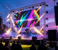 P1.9 P2.6 P3.9 LED-Videowand-Systempaket für Innen- und Außenbereich, Flexibles Gebogenes Miet-Display, Bühnenbildschirm-Panel für Musikpartys