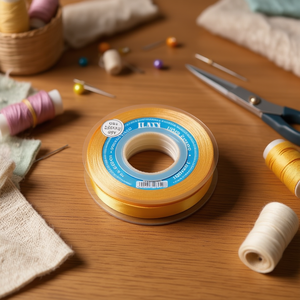 Nastro in raso Ilan 1,5 cm x 25 iarde oro D36 per artigianato e cucito - Product Image 2