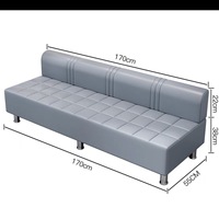 Nouveau modèle WSS 2026 – Fauteuil d'attente de haute qualité pour salon de beauté et barbier – Canapé d'attente doré