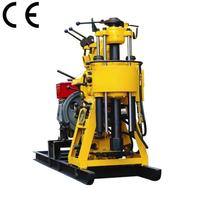 Forage Foreuse Puit Portable 200m avec compresseur d'air Diesel Mesin bor Hidrlik rig eau sur chenilles forage de puits profond