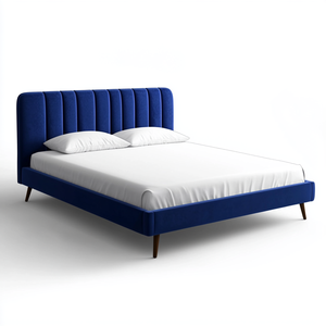 Lit double moderne <span class=keywords><strong>de</strong></span> luxe plate-forme Queen Size rembourré bleu cadre <span class=keywords><strong>de</strong></span> lit meubles <span class=keywords><strong>de</strong></span> <span class=keywords><strong>chambre</strong></span> <span class=keywords><strong>à</strong></span> <span class=keywords><strong>coucher</strong></span> en bois pour hôtel idées <span class=keywords><strong>de</strong></span> <span class=keywords><strong>chambre</strong></span> <span class=keywords><strong>à</strong></span> <span class=keywords><strong>coucher</strong></span> - Product Image 4