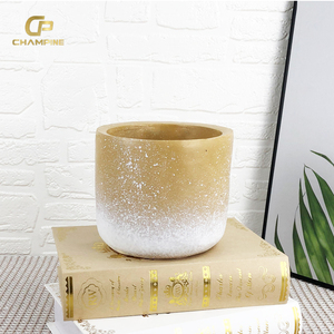 <strong>Best</strong> Selling Glazed Durable Round Garden Decoration Cement Plant Pot Home <strong>Windowsill</strong> Balcony Decor Flower Pot - Product Image 3