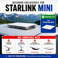 Support magnétique pour toit Starlink Mini, capacité de 265 lb, aimant robuste, fixation rapide, support en acier allié robuste, silicone résistant aux rayures
