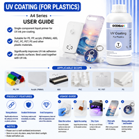Revêtement universel UV de 1000 ml pour imprimante UV, liquide à haute adhérence pour verre, métal, céramique, acrylique, PP, PVC, bois