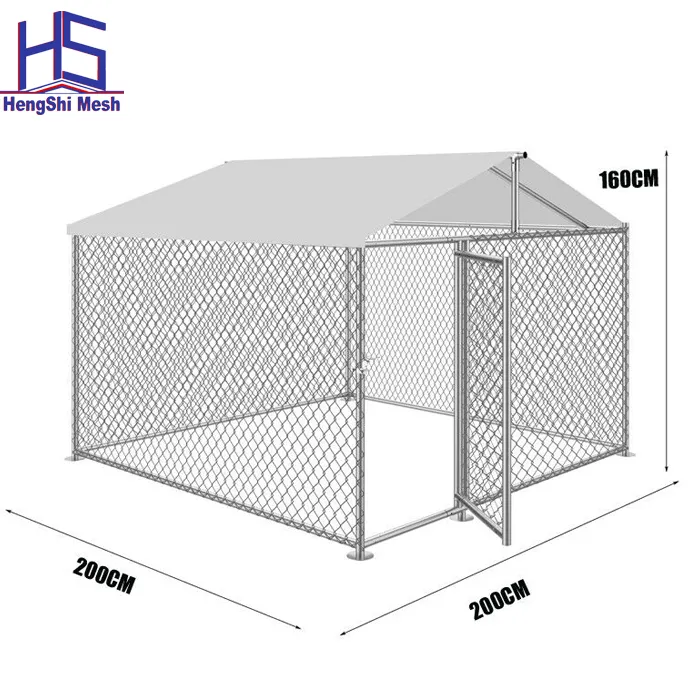 Çelik köpek kulübesi Pet muhafaza köpek koşmak çit kafesi oyun parkı ev