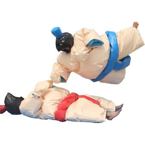 RED Santa Claus Theme Sumo Sets & Gladiator <span class=keywords><strong>Duel</strong></span> Suit PVC Gladiator <span class=keywords><strong>Duel</strong></span>, Sumo Suit Set With Safety Ring Adult Fighting Suits - Product Image 5