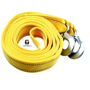 Sangle de <span class=keywords><strong>remorquage</strong></span> robuste Topwell 2" 50mm 5T avec crochets métalliques forgés, corde de récupération d'urgence en polyester pour camion, SUV, remorque - Product Image 4