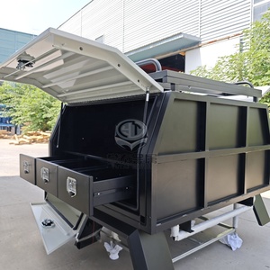 <span class=keywords><strong>Aluminium</strong></span> ute corps de service Boîte à outils Powder Coated Dual Cab Ute Tray off road Canopy - Product Image 3