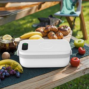 Boîte à lunch chauffante électrique portable personnalisée en acier inoxydable 1L, intelligente, avec chargement USB sans fil pour la maison, la voiture et l'extérieur - Product Image 6