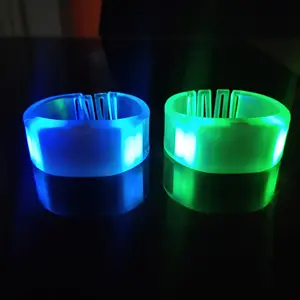 Party Supplies DMX Remote Control LED Bracelets Flashing Silicone Wristbands For Concerts And Party Wedding