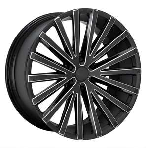 Novo <span class=keywords><strong>22</strong></span> 24 Polegada Liga de Alumínio Fundição Rodas Carro 6x114.3 6x139.7 Jantes para SUV/caminhão acabamento preto navio pronto - Product Image 1