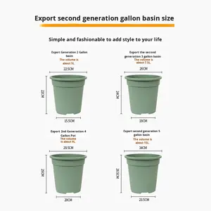 โรงงานผลิตกระถางขนาดแกลลอนพร้อมโลโก้ตามสั่ง กระถางหนาสำหรับปลูกต้นเอพิเพรมนัม ดินปลูกกุหลาบ สไตล์นอร์ดิกมินิมอล แบบตั้งพื้นและแบบตั้งโต๊ะ - Product Image 5