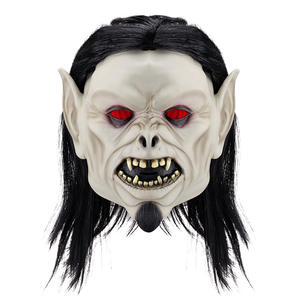Baige 2024 Halloween Horror cara completa horrible mujer aterradora con pelo largo látex máscara <span class=keywords><strong>de</strong></span> Halloween - Product Image 5