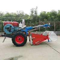 Tracteur agricole portatif DIY 15 CV avec accessoires, motoculteur diesel 2 roues motrices 22 CV haute productivité