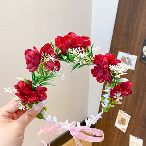 Bonita corona Floral dulce <span class=keywords><strong>para</strong></span> fiesta, diadema <span class=keywords><strong>de</strong></span> <span class=keywords><strong>flores</strong></span> <span class=keywords><strong>para</strong></span> <span class=keywords><strong>niñas</strong></span>, corona <span class=keywords><strong>de</strong></span> pelo <span class=keywords><strong>de</strong></span> Festival, decoración <span class=keywords><strong>de</strong></span> pelo Adorable - Product Image 6