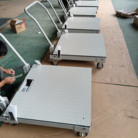 Balance de sol électronique LCD portable et mobile 1~3T avec roues et rampe OEM