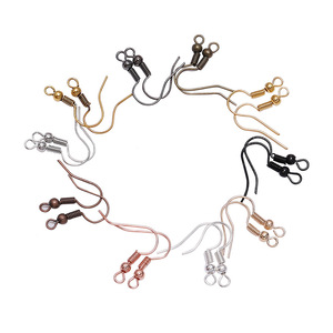 Earring Hook Accessories <b>Drop</b> Shape Plated Iron For Earring Making DIY Jewelry Components AC0320 - Product Image 5