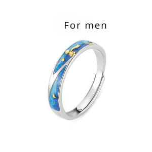 New Trendy Little <strong>Prince</strong> and <strong>Fox</strong> Couple Rings for Women Men Opening Lover Ring Jewelry Valentine's Day Gifts - Product Image 6