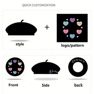 หมวกเบเร่ต์ฝรั่งเศส RTS 73 สี คุณภาพสูง สำหรับผู้หญิง สวมใส่สบายๆ สำหรับเดินทาง ฤดูใบไม้ผลิ ฤดูใบไม้ร่วง - Product Image 6