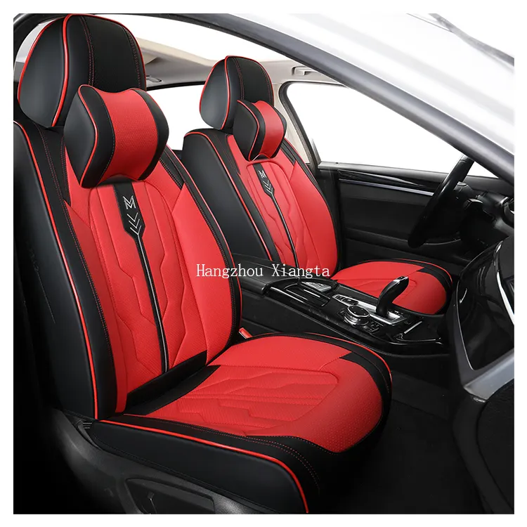 Hot Sale 2023 Leather Universal Fashion Design Custom Car Seat Cover 9D Car Seat Cushions 13 Pcs For Cars