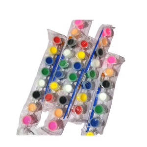 Pinturas Acrílicas No Tóxicas <span class=keywords><strong>de</strong></span> 8 Colores y 3 ml con Pincel para Pintar sobre <span class=keywords><strong>Vidrio</strong></span>, Lienzo y Papel - Product Image 4