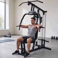 Équipement de musculation JONO : Machine Smith multifonctionnelle à poste unique, appareil de musculation avec poulies et croisement de câbles