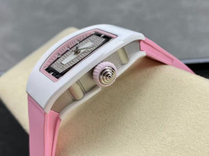 El Último Reloj Mecánico Automático de Lujo, Deportivo, Casual y de Negocios, con Tourbillon, Resistente al Agua, de Cerámica Blanca para Mujer - Product Image 3