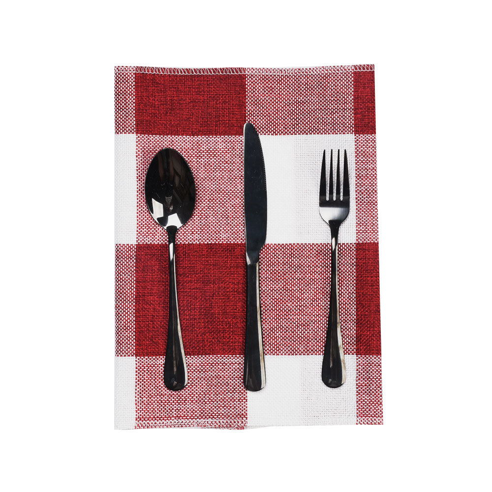 Высококачественная Рождественская льняная скатерть, салфетки, салфетка для стола