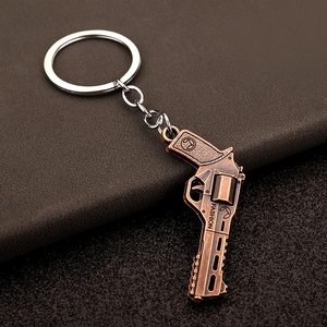 Serie di Accessori <span class=keywords><strong>Battle</strong></span> <span class=keywords><strong>Royale</strong></span>: Modellino in Metallo di Pistola Piccola Peace, Raffinato Portachiavi Pendente - Product Image 2