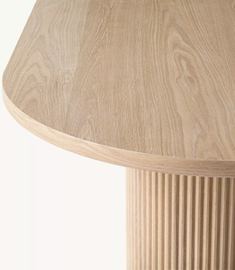 Tùy Chỉnh Sản Xuất Hình Bầu Dục Thiết Kế Sang Trọng Rắn Gỗ Sồi Khung Bàn Ăn Cho Đồ Nội Thất Nhà Thiết Lập Nhà 4 6 8 10 Sử Dụng Khách Sạn Biệt Thự - Product Image 5