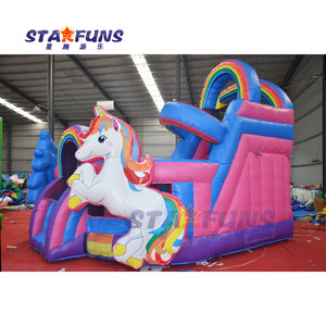 Thiết kế mới <span class=keywords><strong>Inflatable</strong></span> lâu đài bouncy cho trẻ em Unicorn <span class=keywords><strong>Inflatable</strong></span> nhà bị trả lại lâu đài Bouncer Unicorn lâu đài bouncy - Product Image 2