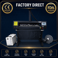 Máquina de Corte Láser RF Industrial Automática de 45W, 980mm ±0.05mm, Alta Precisión para Tela, Cuero, Prendas y Señalización