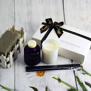 Custom Scented Soy <strong>Wax</strong> Candle and Sprayed Glass <strong>Bottle</strong> Reed Diffuser Gift Box Packing for Home Fragrance - Product Image 3