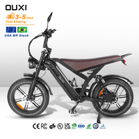 Bicicleta Eléctrica OUXI de Montaña de 20 Pulgadas, Batería de Litio de 15AH Extraíble, E-Bike GT20, Almacén en EE. UU./Reino Unido