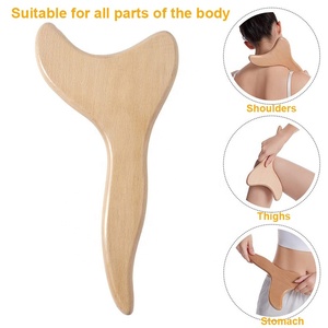 Maßgefertigtes Holztherapie-Werkzeug Holz-GuaSha-Schabebrett Professioneller Holztherapie-Massagestab gegen Cellulite - Product Image 2