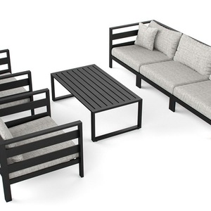 Conjunto <span class=keywords><strong>de</strong></span> Sofá y Comedor para Jardín, Muebles <span class=keywords><strong>de</strong></span> Ratán, Sofá <span class=keywords><strong>Real</strong></span> para Jardín, Conjunto <span class=keywords><strong>de</strong></span> Sofá para Exteriores, Muebles Modernos para Exteriores - Product Image 4