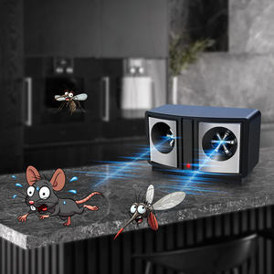 Double haut-parleur alimenté pour l'intérieur, <span class=keywords><strong>anti</strong></span>-<span class=keywords><strong>moustique</strong></span>, souris, contrôle des rats, plug-in électronique, <span class=keywords><strong>anti</strong></span>-parasite, insectifuge ultrasonique - Product Image 2