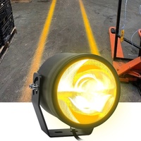 Lumière laser virtuelle de guidage de sécurité piétonne pour chariot élévateur industriel, lignes vertes, rouges et bleues pour entrepôt et trottoir