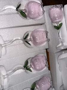 Ensemble de verres à vin en forme de rose, verres à vin créatifs en forme de fleur de rose, gobelets en verre pour la maison et les fêtes - Product Image 6