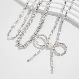 2025 nuevo collar de perlas barrocas hecho a mano, cadena de cuentas chapadas en oro Vintage, estilo moderno, joyería perfecta para niñas, Ideas de regalo - Product Image 3