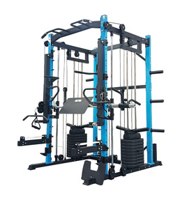 WOT FITNESS Máquina Smith Multifuncional Comercial de Nuevo Diseño, Capacidad de Carga de 220 LBS, Tubo de 50x2.0MM, Uso Doméstico, para Abdomen y Pecho - Product Image 4