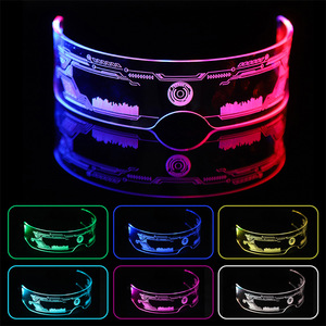 Cool Luminous Colorful LED Light up Glasses Glowing Neon Light Flashing Party Glasses for Nightclub <b>DJ</b> Dance Party Decor - Product Image 3